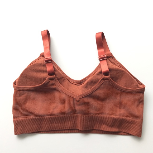 NEW Seamless Sports Bralette Stretchable Brick - Picture 4 of 9